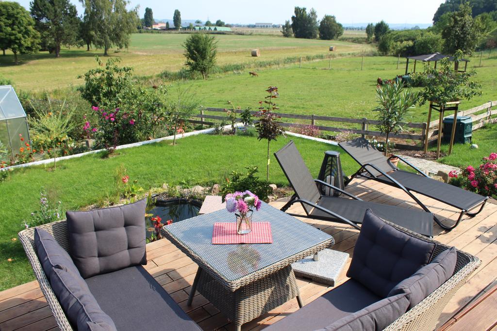 Ferienhof Gräfe - 3-Seiten Hof mit großem Garten, Pool&Sauna Meißen Exterior foto