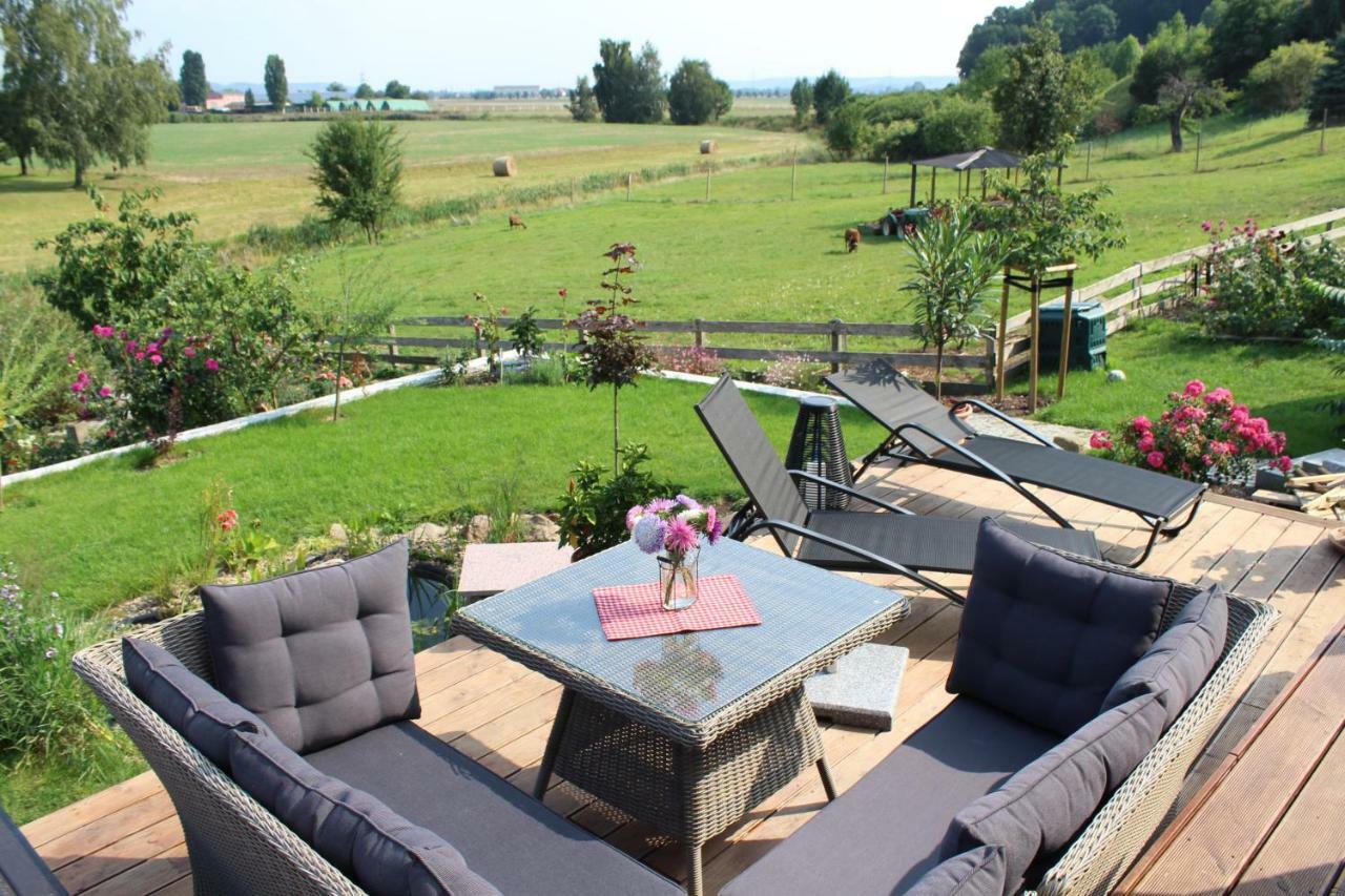 Ferienhof Gräfe - 3-Seiten Hof mit großem Garten, Pool&Sauna Meißen Exterior foto